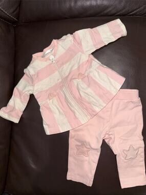 Mayoral baby girl 2 piece jacket and pants set 2-4 months